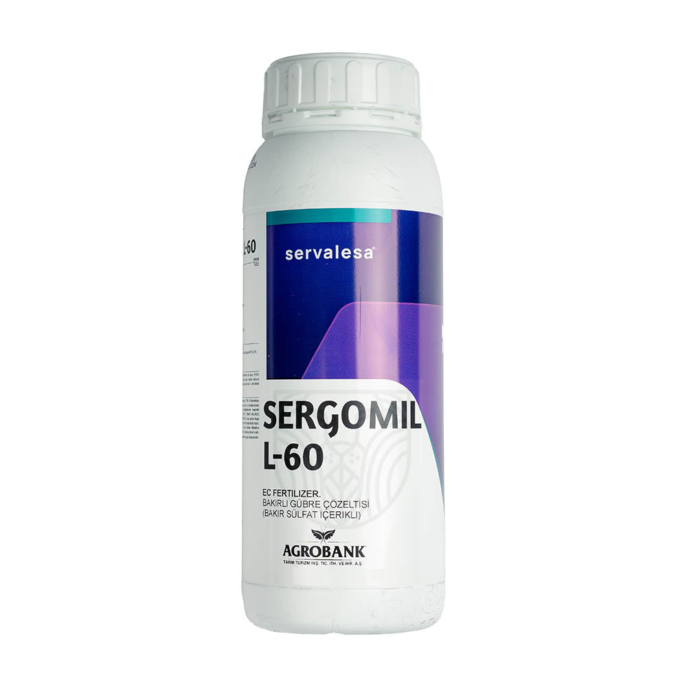 Servalesa - SERGOMIL L60 - Bakırlı Gübre Çözeltisi - 1 Lt