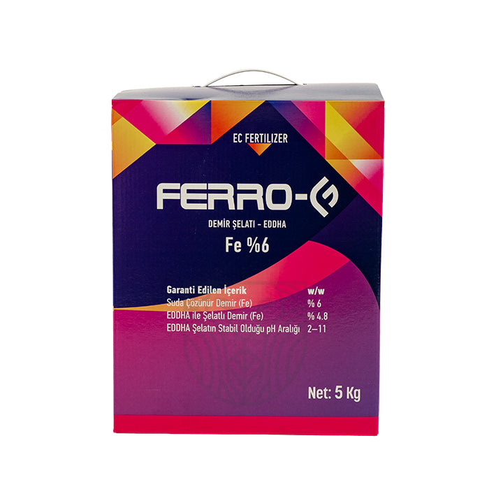 Ferro G - Demir Şelatı - EDDHA - Fe %6 - 5KG