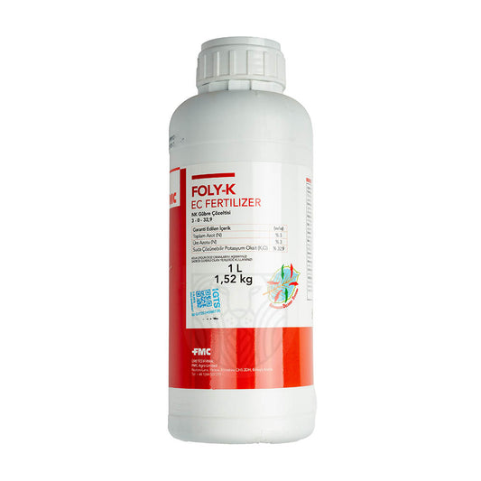 FMC - Foly-K - Sıvı Potasyum Gübre - 3-0-32,9 - 1 Lt