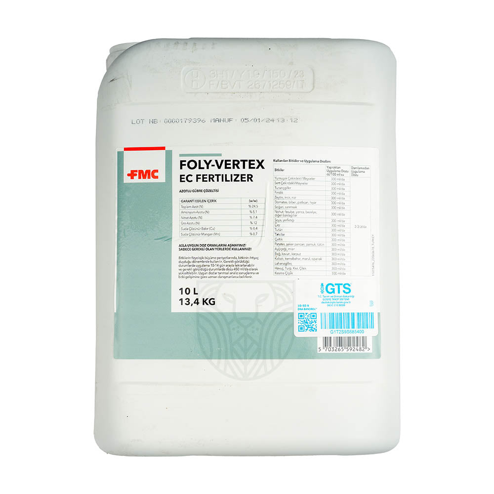 FMC - Foly Vertex - Azotlu Gübre Çözeltisi - 10,00 Lt