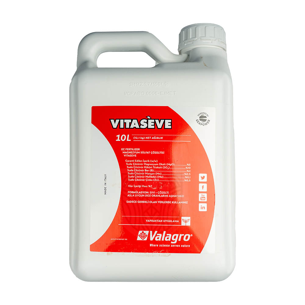 Valagro - Vitaseve - Magnezyum Sülfat Çözeltisi - 10 Lt